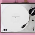 thumbnail image 4 of IFANLANDOR Vinyl Record Player Acrylic Mat White Nonslip Turntable Pad for Stable Playback, 4 of 8