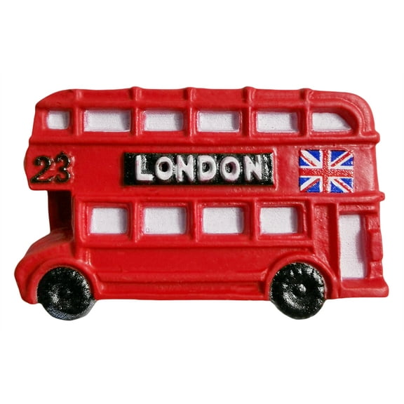 London UK 3D Bus Fridge Magnet Souvenir Gift,Resin Handmade London Refrigerator Magnet Home Decoration Collection