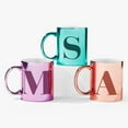 thumbnail image 3 of Personalization Mall Metallic Initial 11 Oz. Mug, Purple, F, 3 of 6