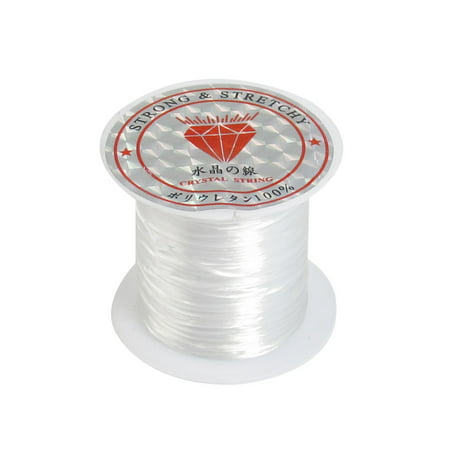Unique Bargains White Crystal Elastic Round Line Bobbin Beading Jewelry (Best Micro Torch For Jewelry Making)
