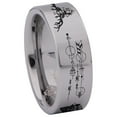 thumbnail image 3 of Geometric Wolf and Deer Tungsten Carbide Ring, 3 of 6