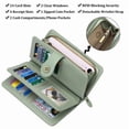 thumbnail image 4 of FALAN MULE FALAN MULE Women’s Trifold Wallet Rfid Blocking Wristlet with Large Card Capacity, 4 of 7