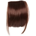 thumbnail image 2 of Clip in Bangs Hair Extensions, Hair Clip on Fake Bangs with Temples Front Fringe French Flat Bangs, D, 1.1oz, 8.6inch, 2 of 5
