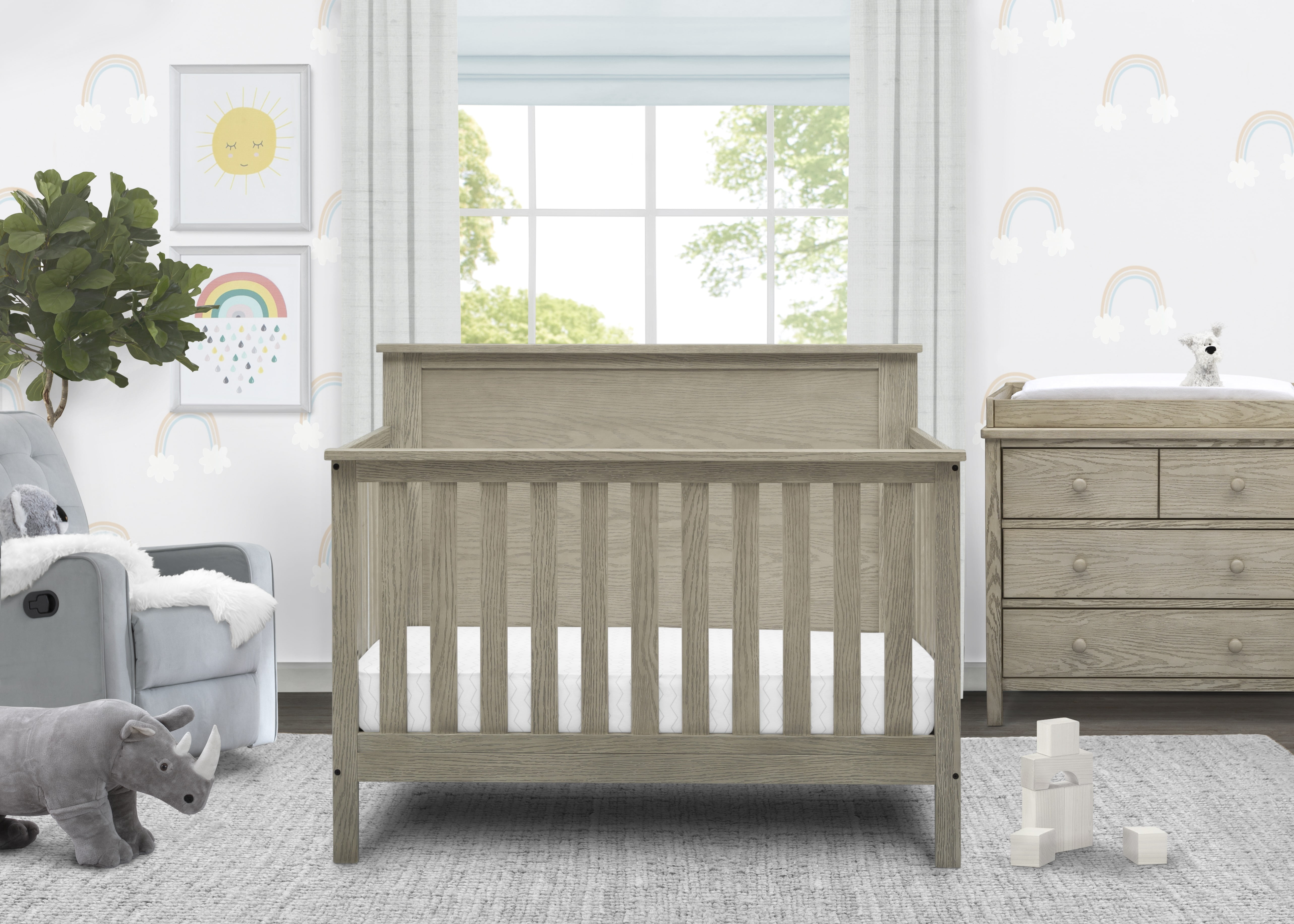 Buy Delta Children Middleton 4in1 Convertible Baby Crib, Textured