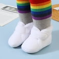 thumbnail image 2 of Ketyyh-chn99 Baby Booties Kids Shoes Baby Booties Girls Boys Slippers First Walkers Shoes Warm Socks Crib Shoes White,4.5, 2 of 5