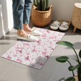 thumbnail image 4 of Pink Breast Cancer and Pioneer Flower Door Rugs,Washable Non Slip Door Mats Indoor,Decorative Door Mats,Entry Mat Indoor for Entrance,Bedroom,Kitchen,Bathroom,16"x24", 4 of 6