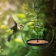 thumbnail image 1 of Comedero para pájaros de acero inoxidable, diseño circular de metal, construcción duradera, decoración para jardín, para patio, alimentación con sebo, atrae aves silvestres, resistente a la, 1 of 9