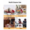 thumbnail image 2 of 15 Inch Round Placemats Set of 4, Red Gnomes Christmas Non Slip Heat Insulation PP Table Mats, Xmas Tree Snowflake Winter Holiday Washable Place Mats for Kitchen Dining Party Table Decor, 2 of 7