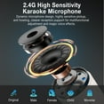 thumbnail image 6 of BlitzWolf Karaoke Machine with 2 Wireless Micphone, Outdoor Portable Bluetooth Speaker, Home Party Singing Machine, 6 of 10