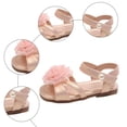 thumbnail image 7 of enyan Dress Shoes For Girls Girls Sandals - Big girl and Toddler Girl Sandals with Durable Leather and Glitter Straps, Summer Dress Shoes for Girls,Pink,Size 6.5, 7 of 7