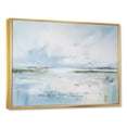 thumbnail image 2 of Designart "Serene Beach Horizon In Soft Colors" Coastal Minimalism Floater Framed Canvas Art Print, 2 of 5