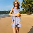thumbnail image 3 of Lukts Robe Sans Manches Berger Allemand pour Femmes, Robe d'Été à Col Rond avec Poches, Adaptée à la Vie Quotidienne, Plage, Fête, 3 of 7