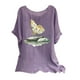 thumbnail image 1 of Vestidos Casuales Para Mujer, Blusas De Mujer De Moda Camisetas estampadas de moda para mujer, blusas casuales de lino holgadas de manga corta con cuello redondo y raglán, 1 of 7