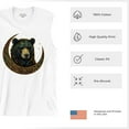 thumbnail image 6 of Celtic Moon Bear Muscle Shirt Mystical Forest Animal Wildlife Nature Spiritual Celestial Lunar Viking Valhala Men's, 6 of 7