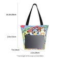 thumbnail image 3 of Kowoue Bluey Pattern Tote Bag Aesthetic Shoulder Bag, Grocery Tote with Shoulder Straps, Large Collapsible Tote with Protective Foam Lining, 3 of 6