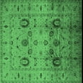 thumbnail image 1 of Ahgly Company Indoor Square Oriental Emerald Green Traditional Area Rugs, 5' Square, 1 of 4