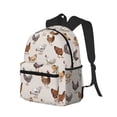 thumbnail image 2 of Picia Various Chicken Large Capacity Backpack Classic Style Backpack Casual Backpack Water-Resistant School Work Travel Outdoor Backpack, 2 of 8