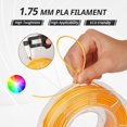thumbnail image 3 of Paquete de filamento AMOLEN PLA Silk para impresora 3D, 1,75 mm, 200 g x 4, 3 of 7