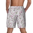 thumbnail image 4 of Balery Orchids Flowers Mens Swim Trunks Swim Shorts for Men Quick Dry Inseam Beach Shorts with Compression Liner Pocket-Large, 4 of 9