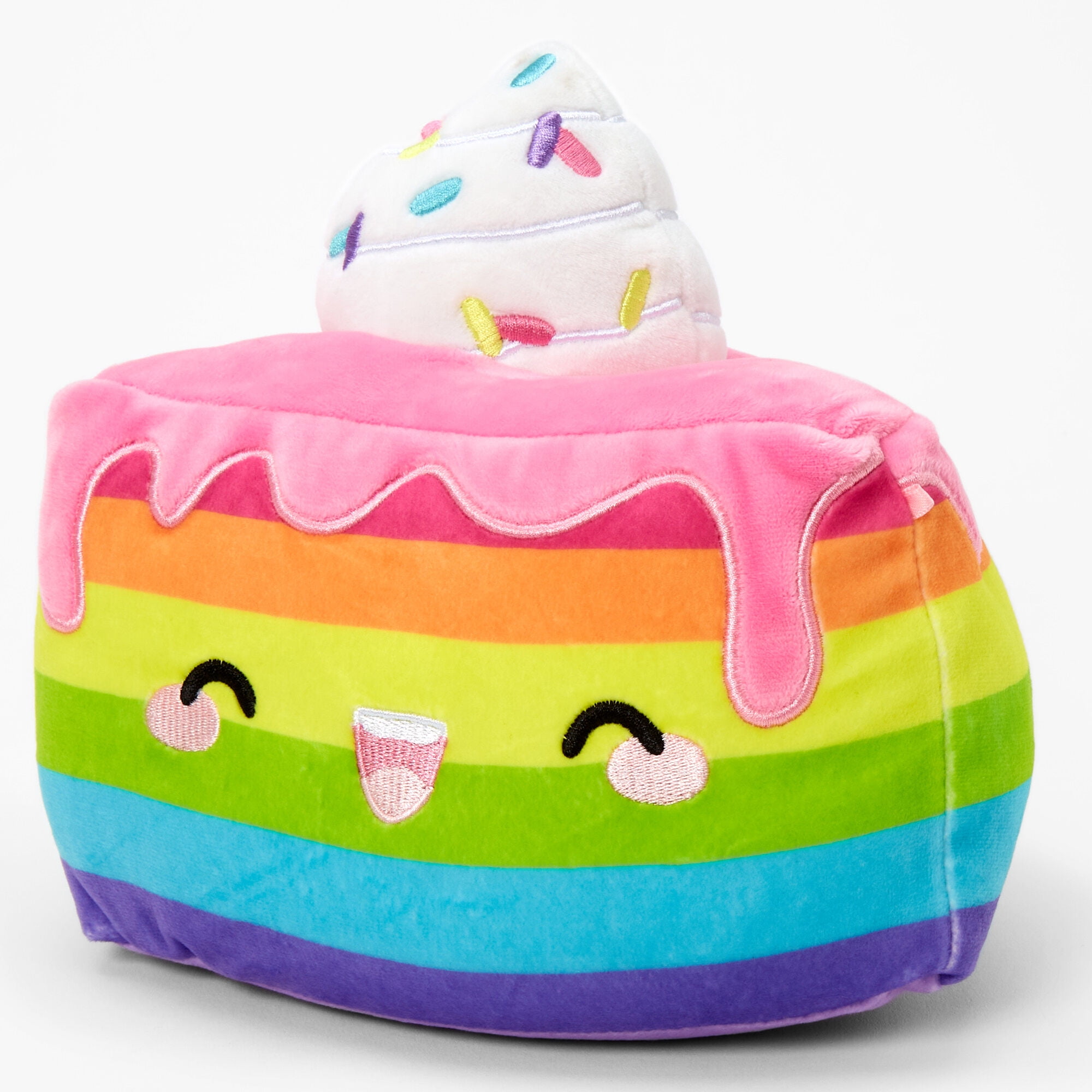 Squishmallows Official Kellytoy Plush 8" Dessa the Rainbow Cake Ultrasoft Plush Toy