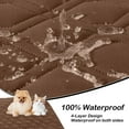 thumbnail image 2 of decorUhome Waterproof Sofa Cover for Dogs, Reversible Couch Covers Washable for Furniture (30x70 Inch, Chocolate/Brown), 2 of 9
