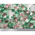 thumbnail image 3 of Soimoi Rayon Fabric Two Tone Camouflage Print Sewing Fabric Yard 42 Inch Wide, 3 of 3