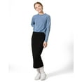 thumbnail image 4 of MeMoi Girls Back Star Design Cotton Rich Long Sleeve T-Shirt - Girls - Female, XL, Denim, 4 of 7