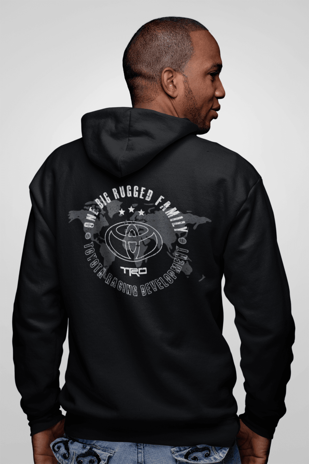 Toyota Zip-Up Hoodie-One Big Rugged Family