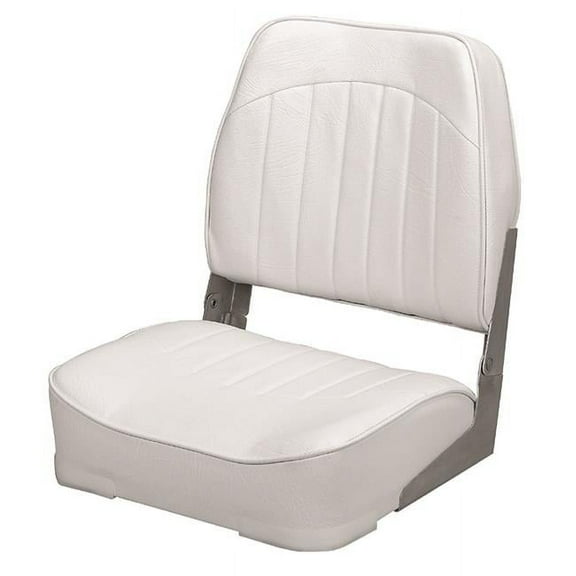 Wise 8WD734PLS-710 Low Back Economy Fishing Boat Seat - White