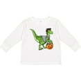 thumbnail image 3 of Inktastic Trick or Treat Franken-Raptor Boys or Girls Long Sleeve Toddler T-Shirt, 3 of 5