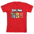 thumbnail image 6 of Dog Man With Petey And Lil' Petey Youth Red Short Sleeve Tee-Medium, 6 of 7