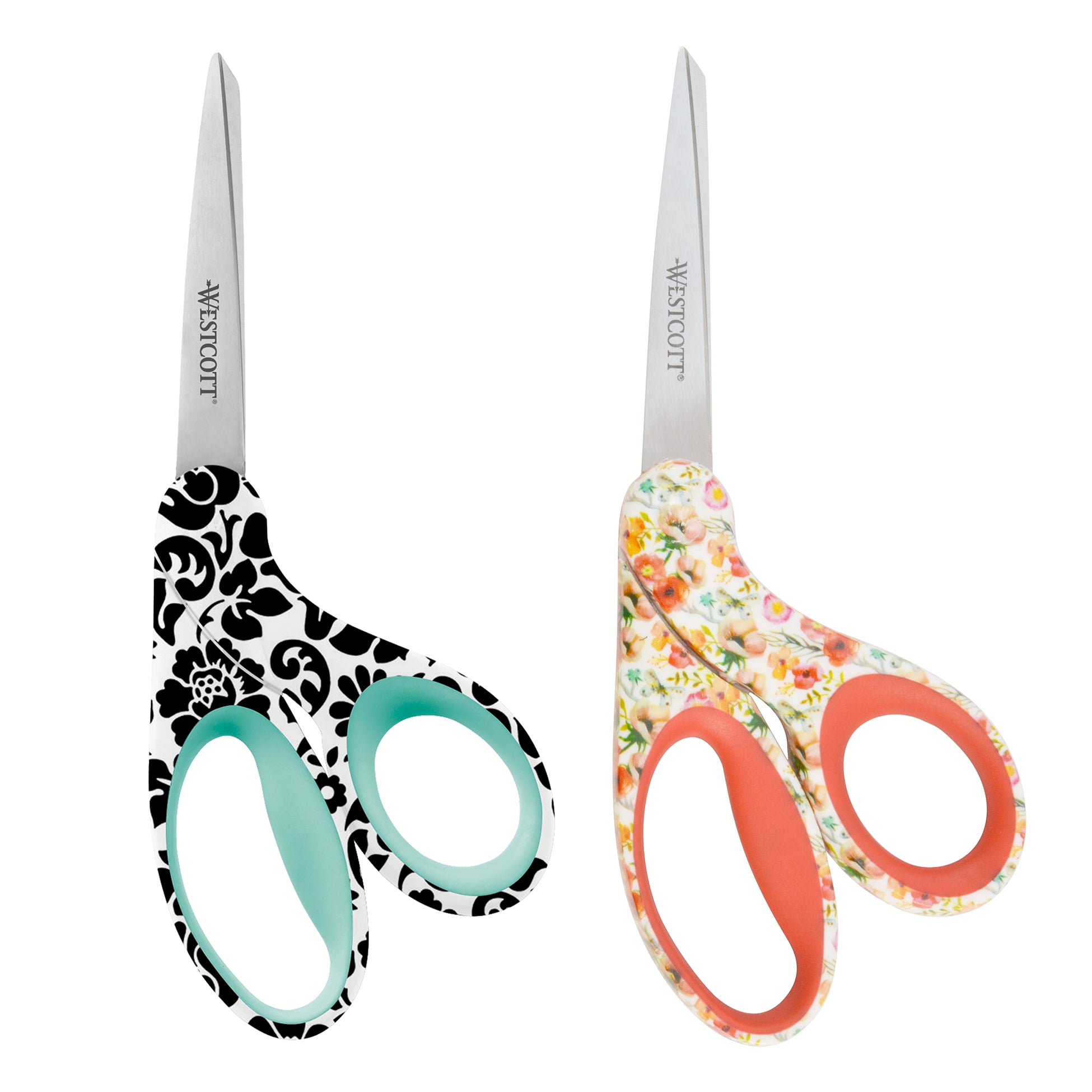 Westcott 8" Bent Fashion Sewing Scissors, Assorted Colors