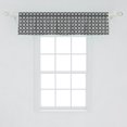 thumbnail image 2 of Ambesonne Quatrefoil Window Valance, Vintage Symmetric Pattern with Classic Motif and Floral Items, Curtain Valance for Kitchen Bedroom Decor with Rod Pocket, 54" X 12", Grey Charcoal Grey, 2 of 2