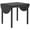 Black, variant on HOMCOM 55" Wood Kitchen Table, Drop Leaf Tables for Small Spaces, Black