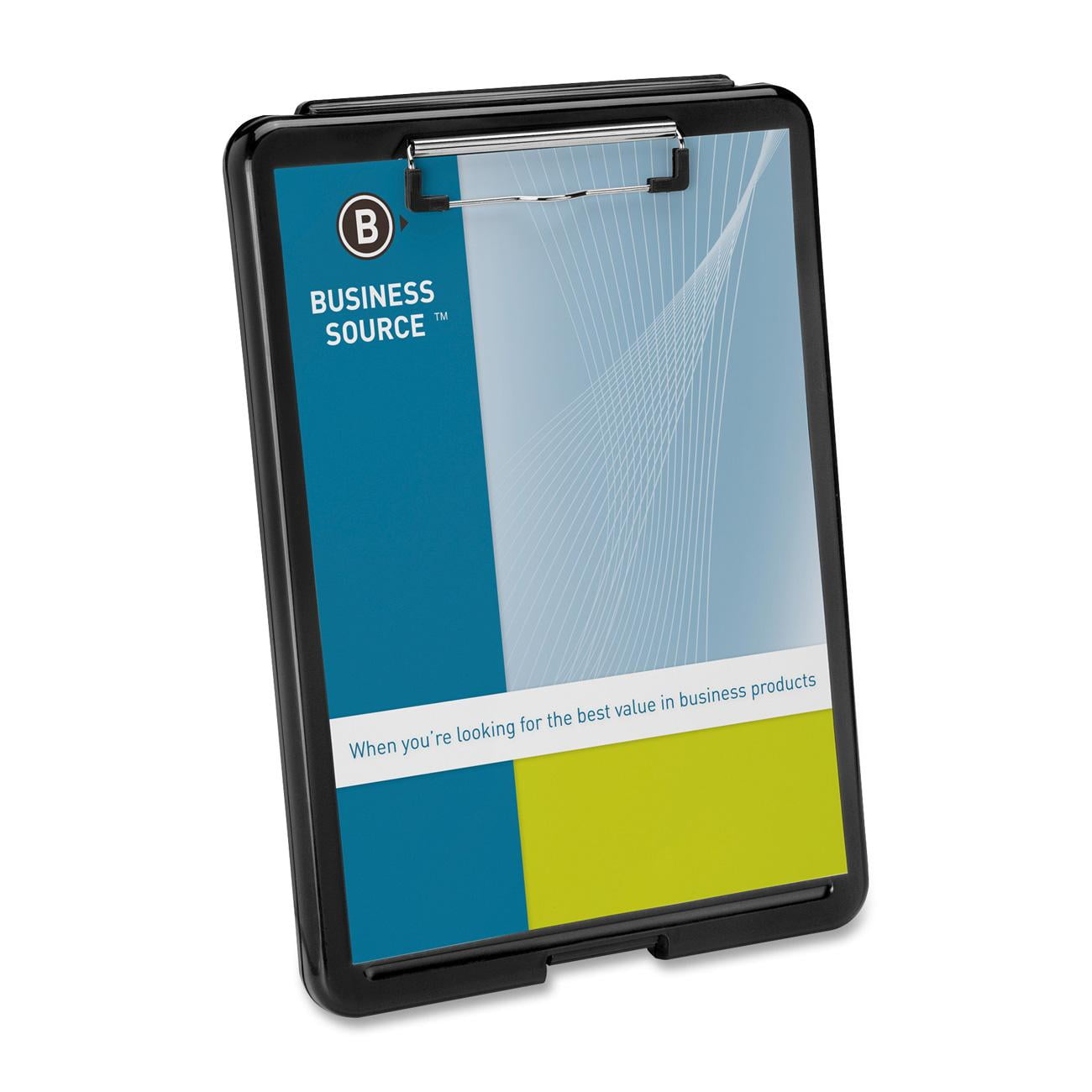 Business Source Storage Clipboard Plastic Black Bsn37513 Business Source Storage Clipboard Plastic Black Bsn37513