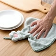 thumbnail image 3 of Ficarrico Toallas de mano colgantes para cocina con lazo,Toallas de mano de baño, 3 of 5