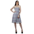 thumbnail image 4 of Moomaya Robes d'Été Sans Bretelles pour Femmes en Crêpe Imprimé, Robe Tube Smockée pour Femmes, 4 of 4