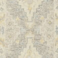 thumbnail image 6 of SAFAVIEH Micro-Loop Barnes Floral Bordered Wool Runner Rug, Beige/Grey, 2'3" x 7', 6 of 7