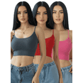 thumbnail image 1 of SET DE 3 TOP DE MUJER UNITALLA PARA USO DEPORTIVO O CASUAL TELA STRETCH, 1 of 8