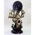 thumbnail image 5 of eSplanade - Ganesha Ganesh Ganapathi Heramba Ganapati Murti Idol Statue Sculpture | Pooja Idols - Home Decor | Brass  - 11.75" Inches - Golden-Brown, 5 of 5