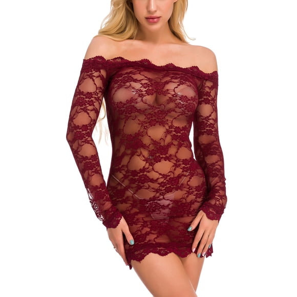 Birdeem Fashion Women Sexy Backless Belt Bow One Piece Lace Bodysuit V Neck Underwear