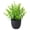 Lavender Greenery, variant on 1 Pc Mini Fake Spring Grass Plant, 7.09"-8.66" Small Artificial Potted Greenery in Black Pot for Office Desk Decor