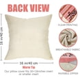 thumbnail image 2 of Hello Valentines Day Decorative Throw Pillow Covers 16 x 16 Set of 4, Peach Pink Love Hearts Arrow Plaid Stripes Outdoor Pillowcase, Anniversary Wedding Sofa Couch Cushion Case Home Decor, 2 of 6