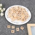 thumbnail image 2 of Learning Tools, Wood Blocks, High Playability 2 Set Pratical Useful For Kid Study Children Gift Capital English Alphabet With Number Wood Plate Mixed Set,Lowercase English Alphabet, 2 of 8