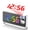 Chrome, variant on Projection Alarm Clock Desk Clock with Large Color LED Display Rotatable Ceiling/Wall Projector for Bedroom Office Bathroom