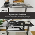 thumbnail image 6 of Electric Standing Desk with Keyboard Tray 48 x 24 inches Height Adjustable Gaming Sit Stand up Desk for Home Office Work, 6 of 11