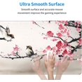 thumbnail image 5 of Cute Birds Sakura Extended Mouse Pad 31.5x11.8 Inch XL Cherry Blossom Flower Floral Non-Slip Rubber Base Large Gaming Mousepad Stitched Edges Waterproof Keyboard Mouse Desk Pad for Office Home, 5 of 6