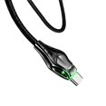 thumbnail image 5 of Cabeza de serpiente de aleación de zinc con cable de datos ligero adecuado para Android Apple tipo-c Black Mamba cable de datos de carga rápida 5A, 5 of 5