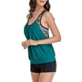 thumbnail image 4 of Inevnen Women's Loose Tankini Top with Boyshorts Two Piece Tummy Control Tankinis Swimsuit, 4 of 7