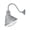 Galvanized, variant on Millennium Lighting R Series 12" Durable Metal Angle Shade in Bronze